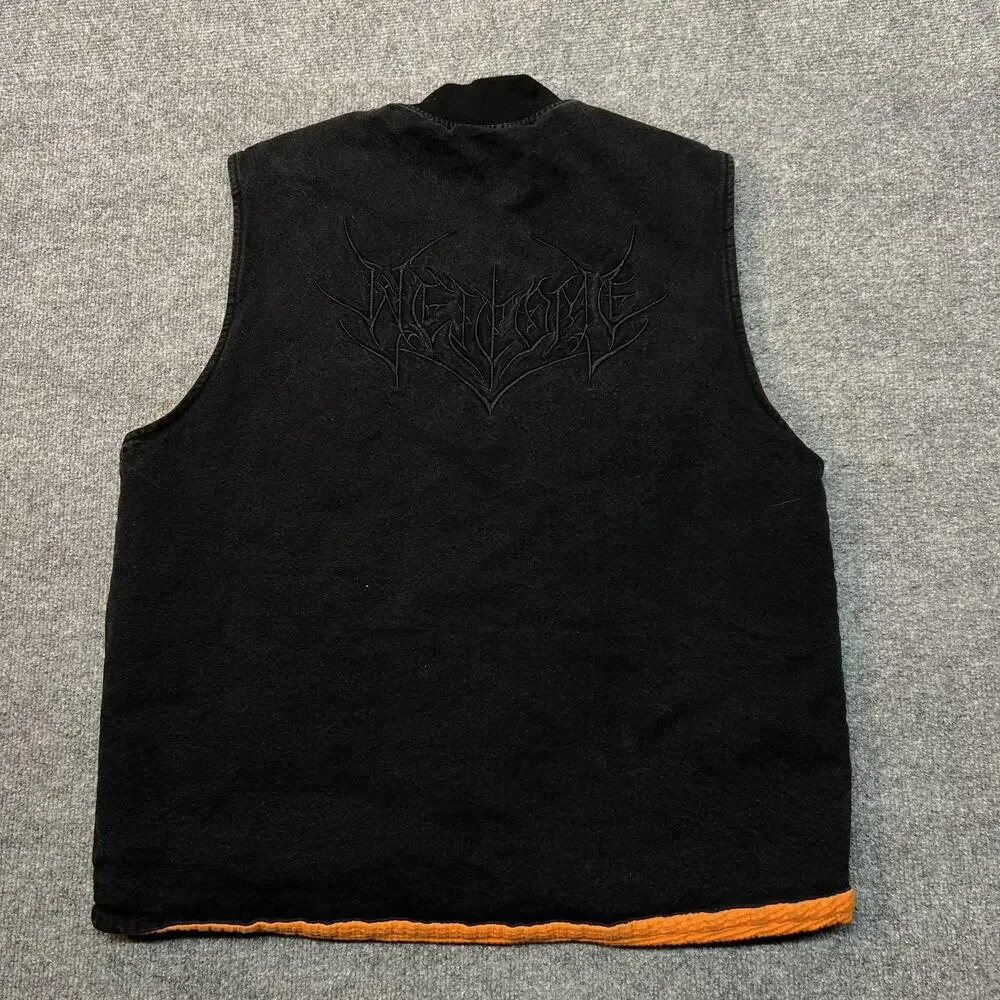 Welcome Skateboards Splinter Canvas Embroidered Zip Vest Men's Large